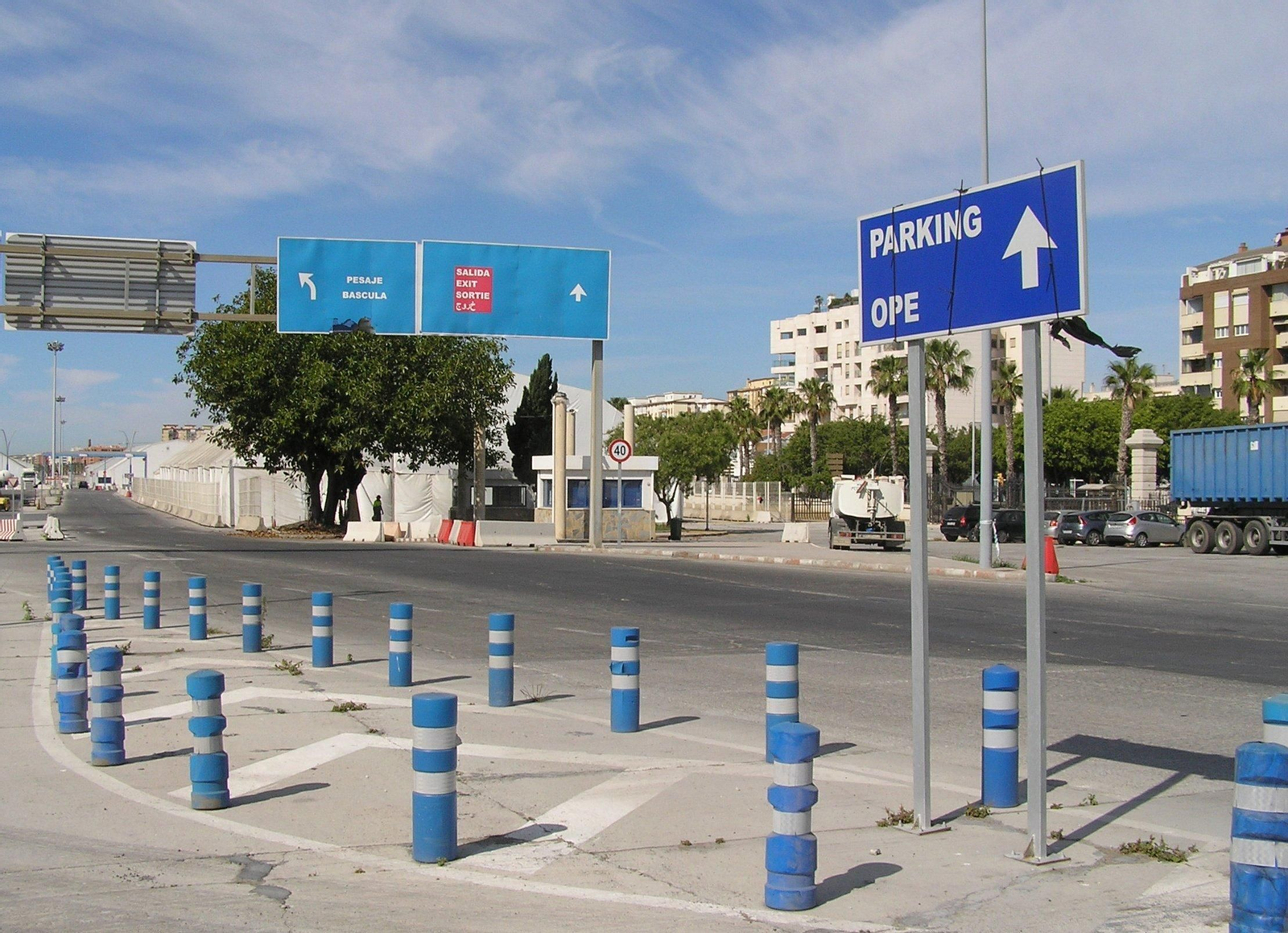 Instalaciones de la OPE 2019 en el puerto de Málaga en la zona de San Andrés. Instalaciones de la OPE 2019 en el puerto de Málaga en la zona de San Andrés.