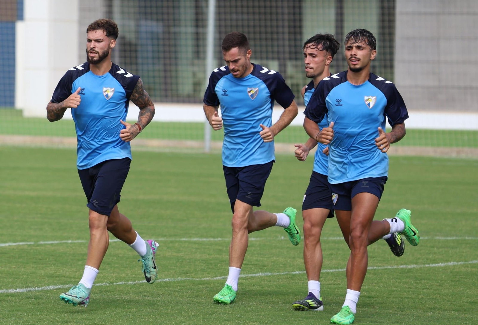 El primer entrenamiento de la semana del Málaga CF, en fotos