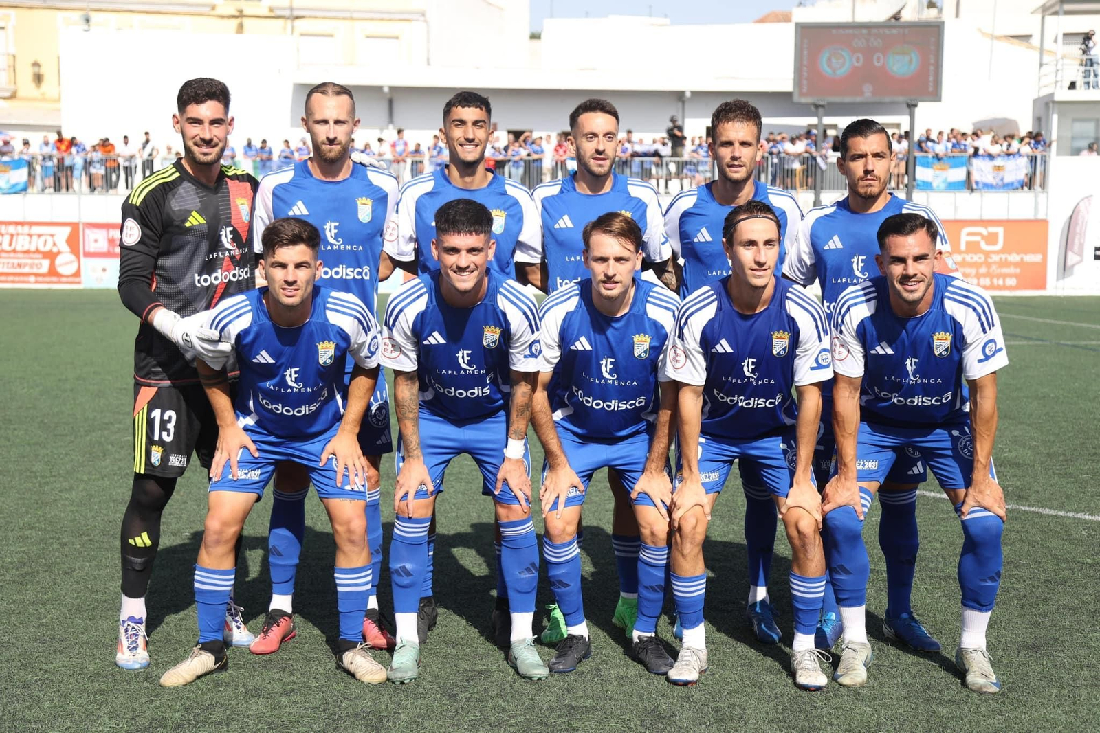 Formación que presentó el Xerez CD en Lebrija.