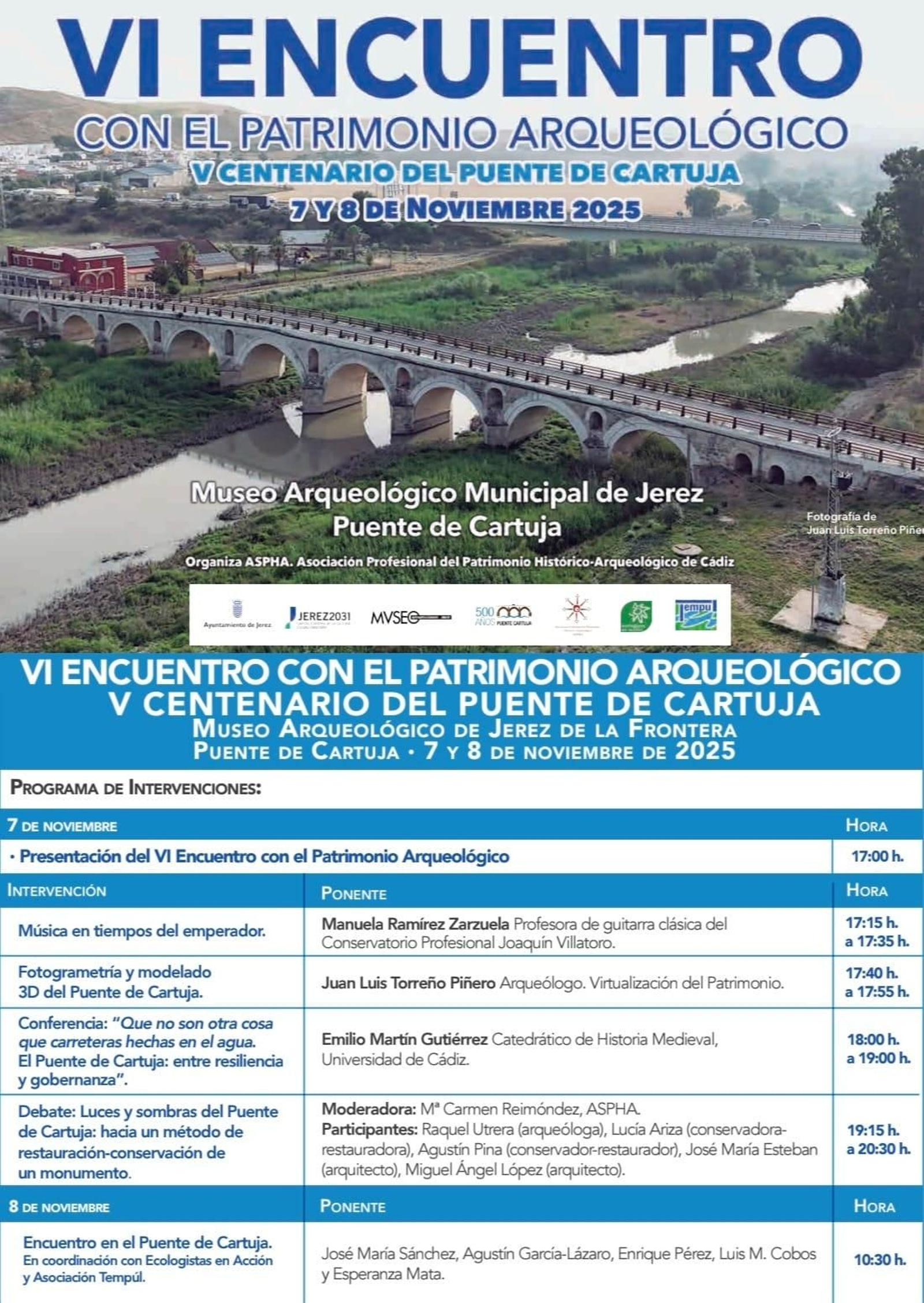 Programa del Encuentro Patrimonio ASPHA.