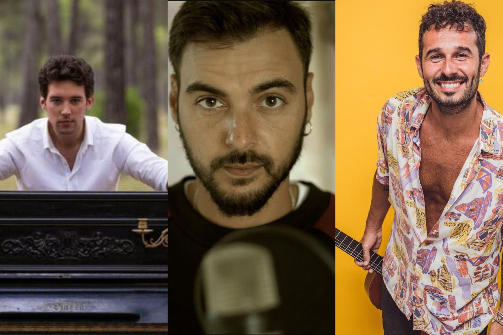 Raúle, Antoñito Molina y Pérez Vera en concierto en Matalascañas este verano