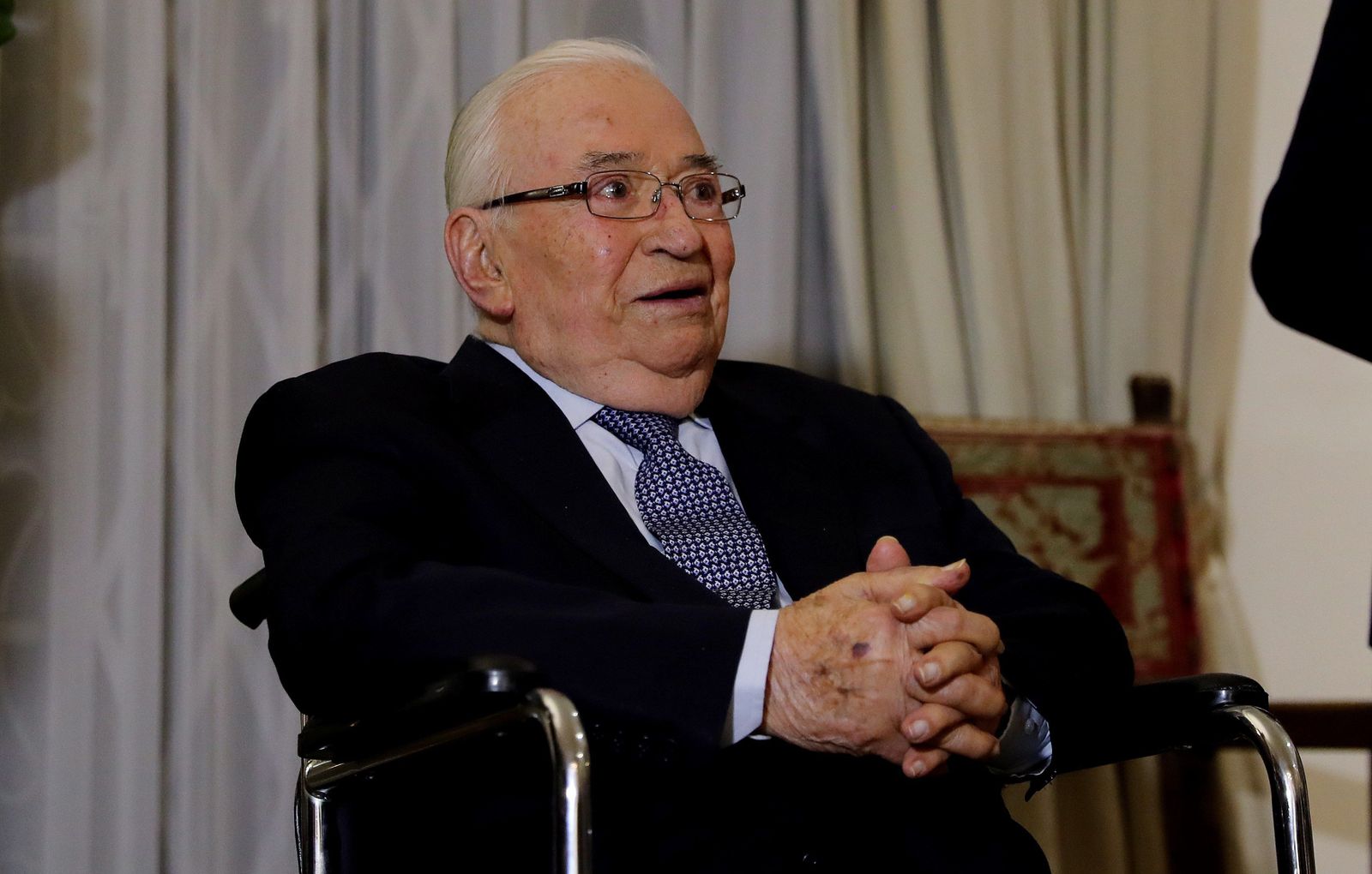 Belisario Betancur, ex presidente colombiano.