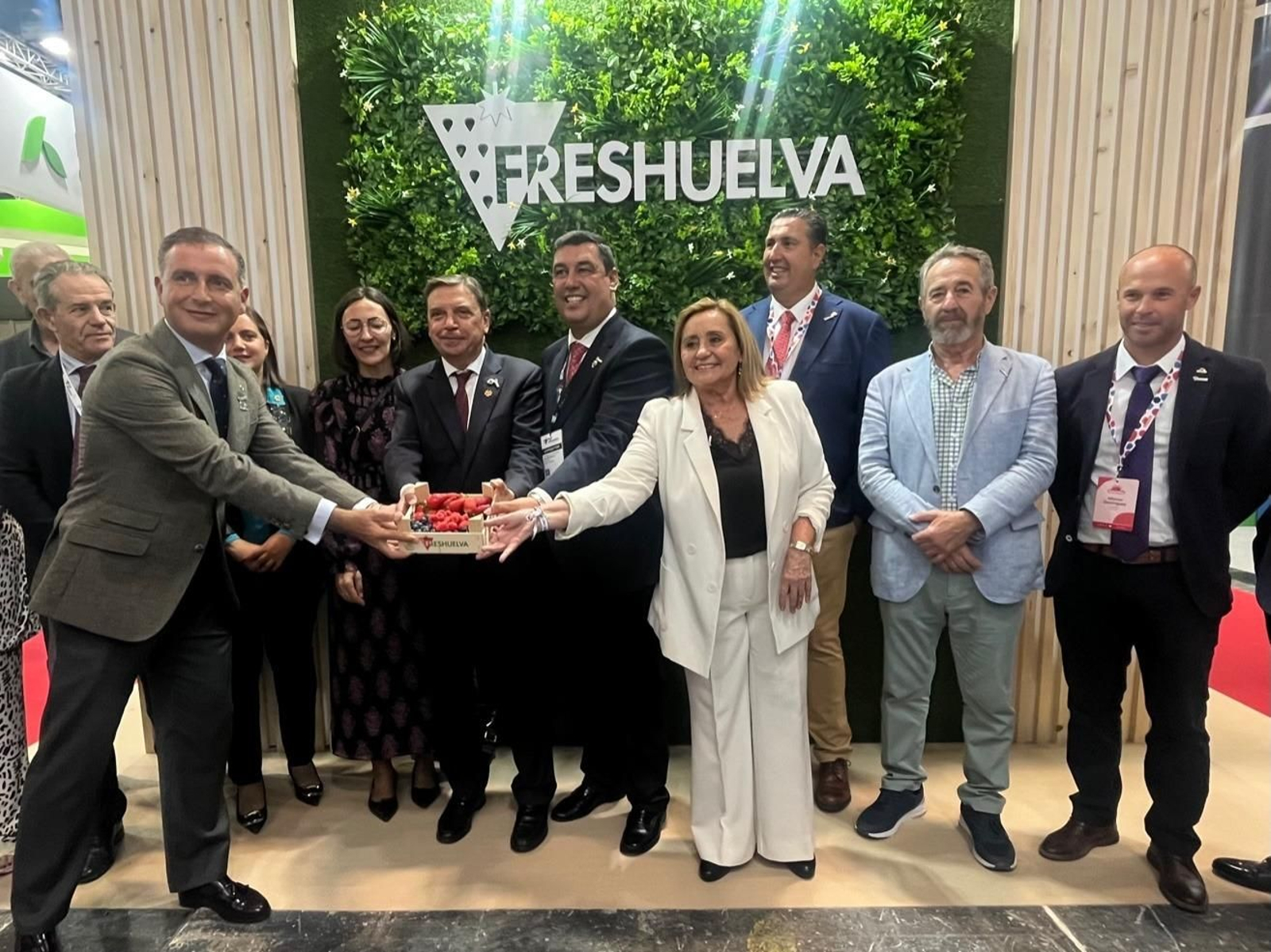 Imágenes de la participación de Huelva en la primera jornada de Fruit Attraction 2024