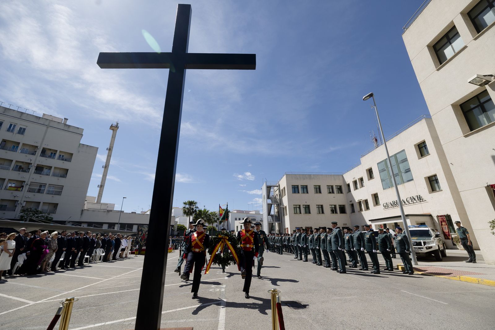 Toma de posesión del coronel Luis Martín Velasco como jefe de la Comandancia de la Guardia Civil  de Cádiz