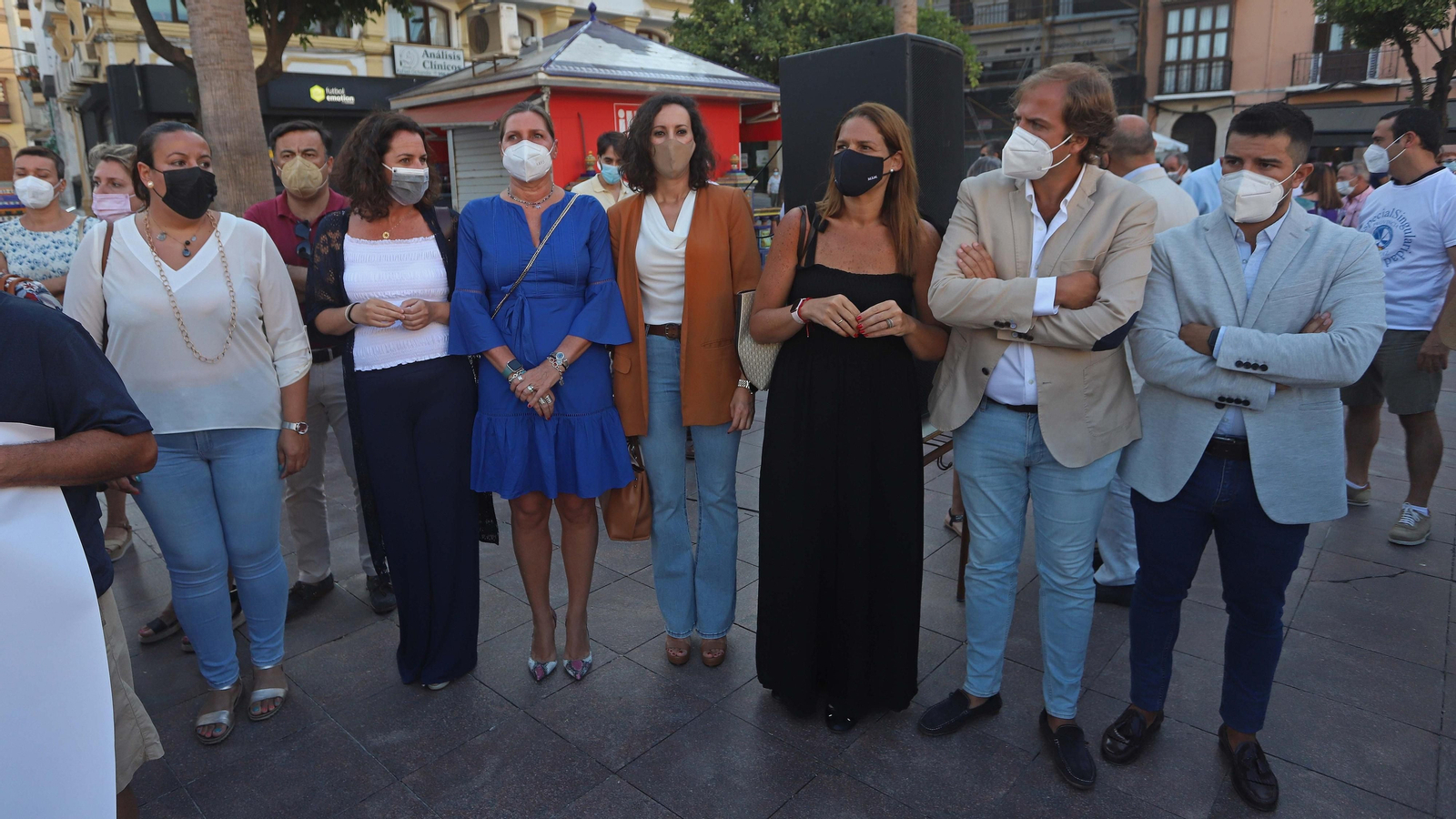 Fotos de la concentración en homenaje a José Luis Domínguez Iborra en Algeciras