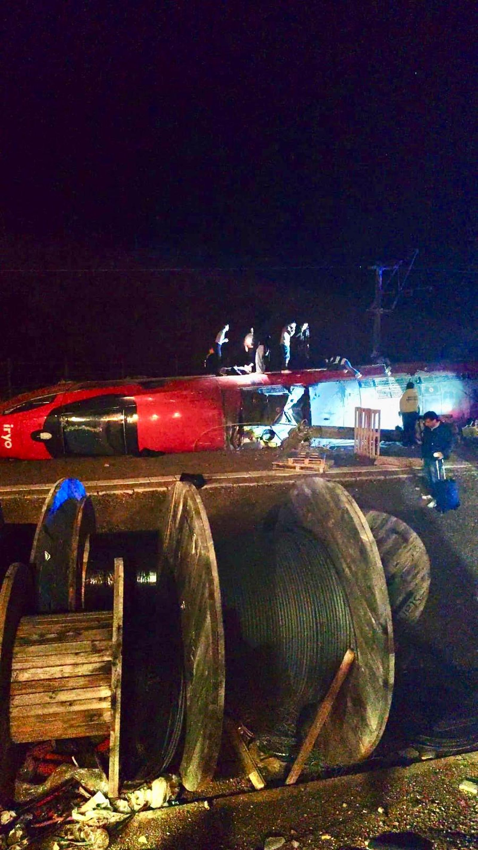 La locomotora del tren de Iryo afectado en el accidente.