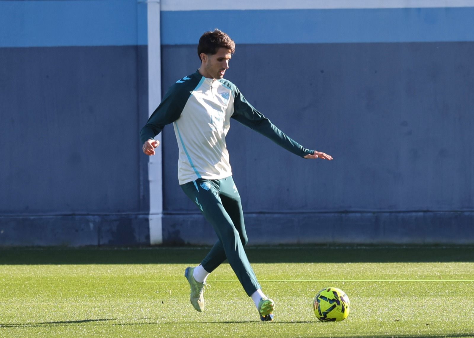Entrenamiento Málaga CF: Carlos Puga y Haitam, bajas inesperadas