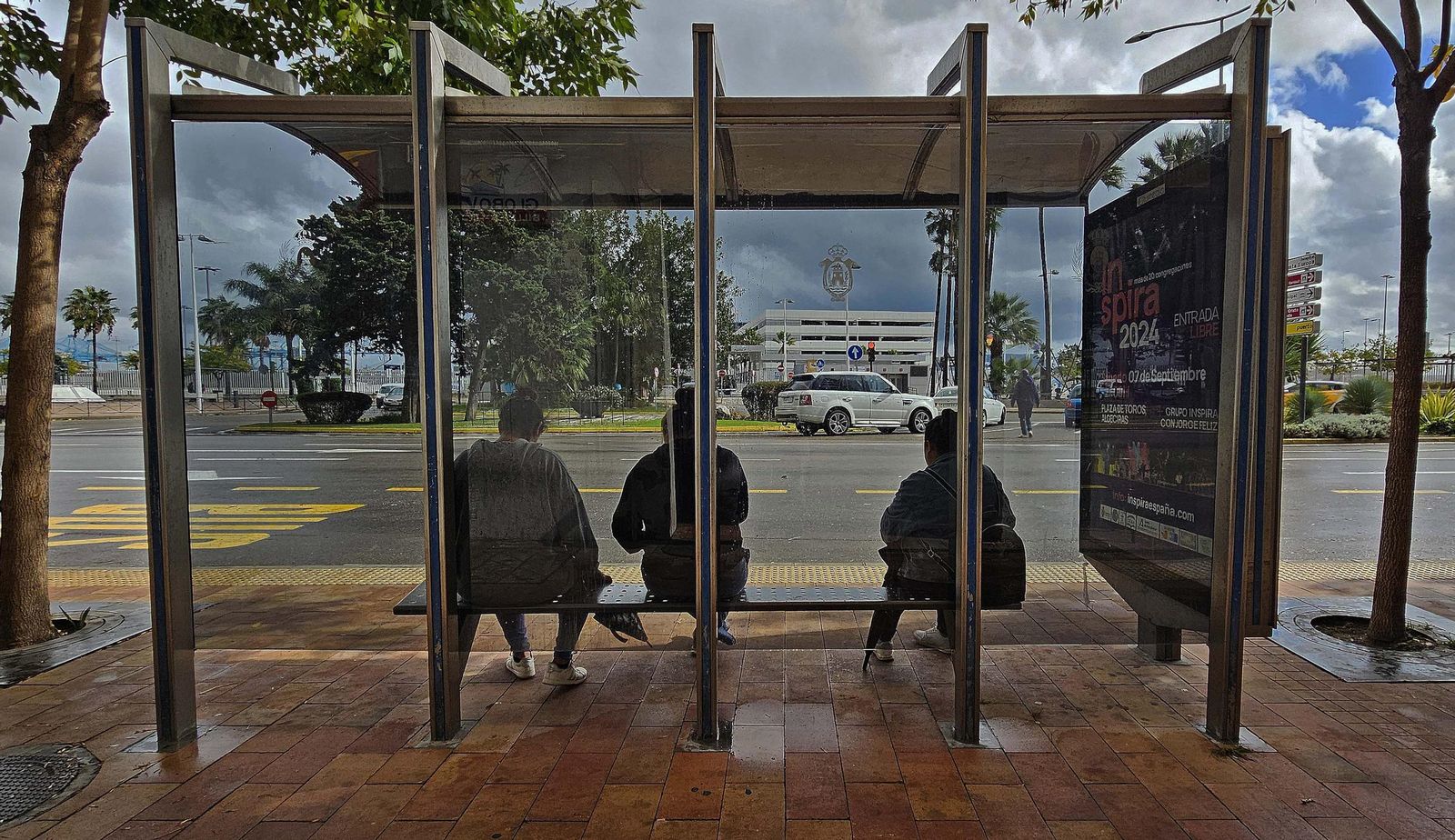Fotos de la huelga de autobuses en Algeciras
