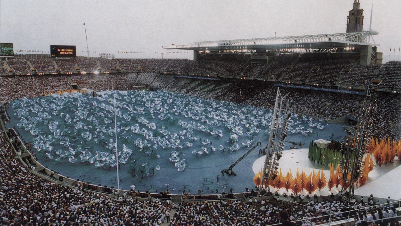 Inauguración de los Juegos Olímpicos de Barcelona 1992.