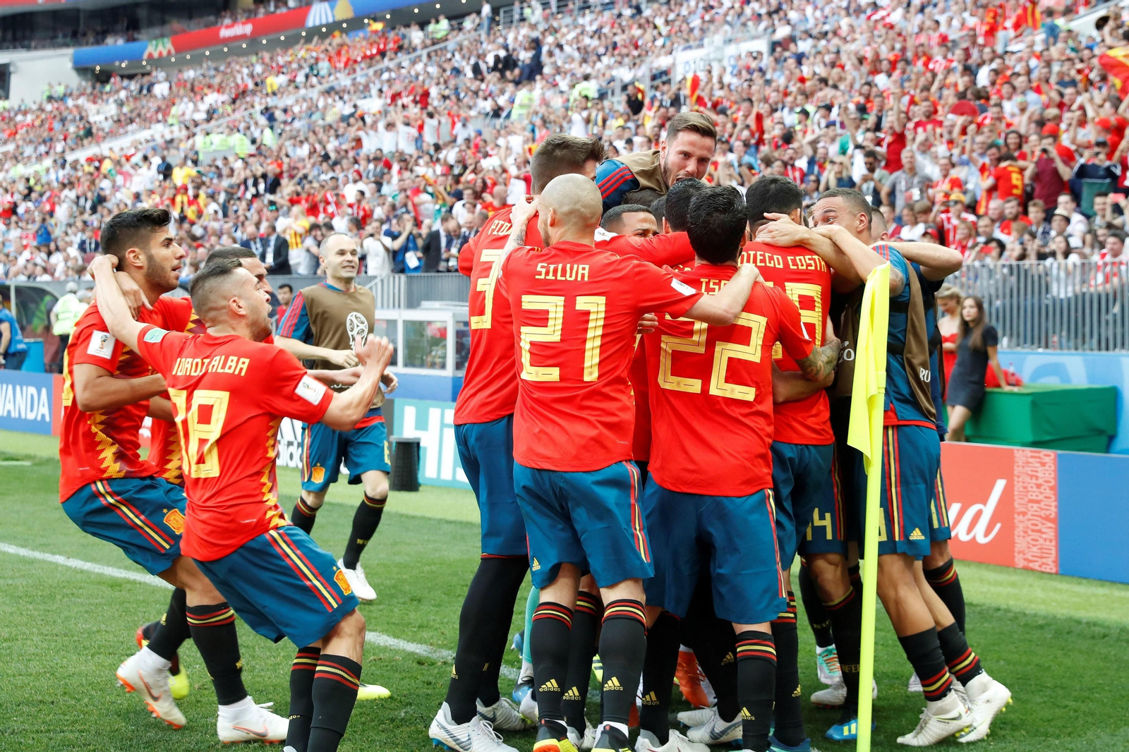 Las imágenes del España-Rusia