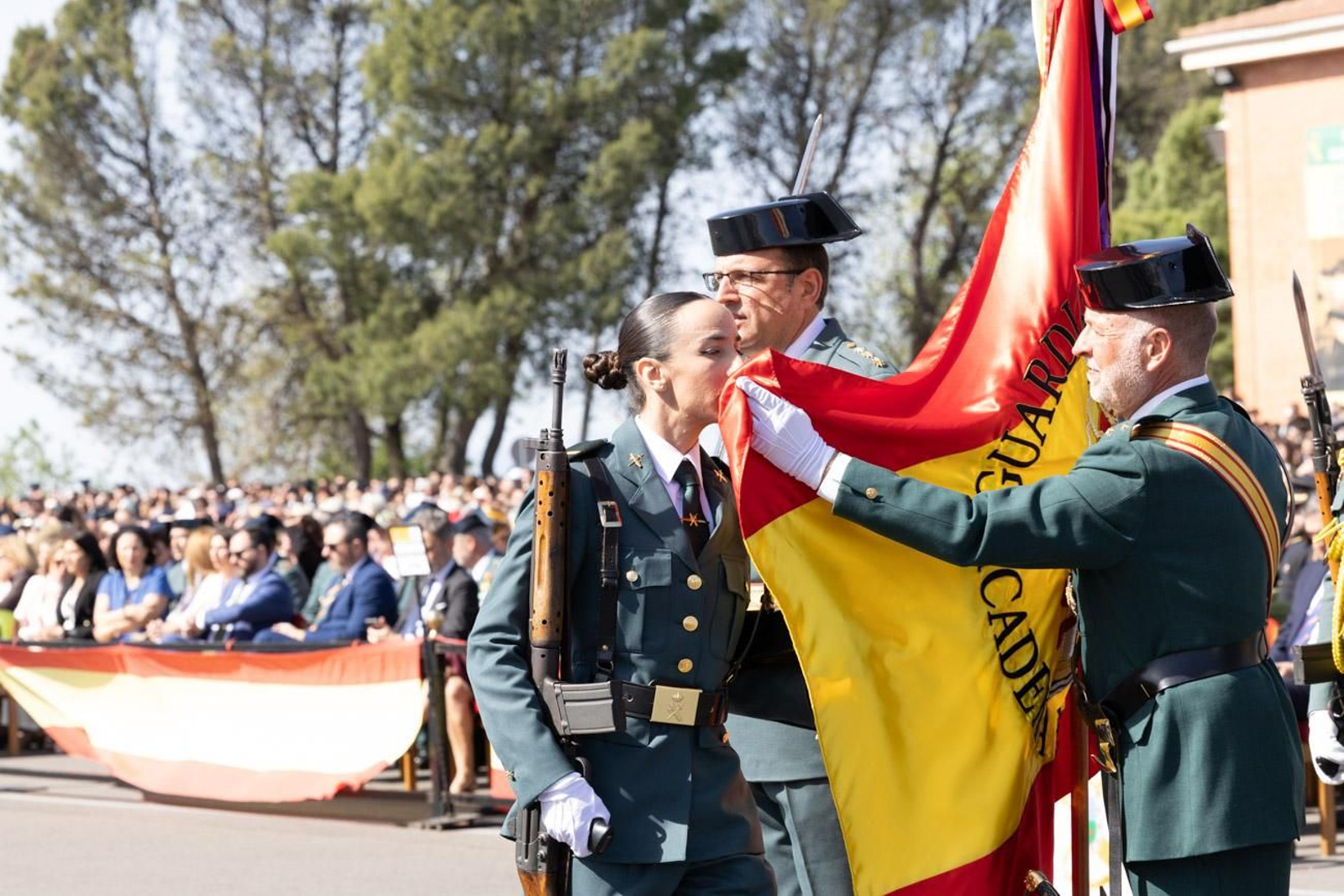 Acto de jura de bandera de la 130ª promoción de guardias civiles de la Academia de Baeza