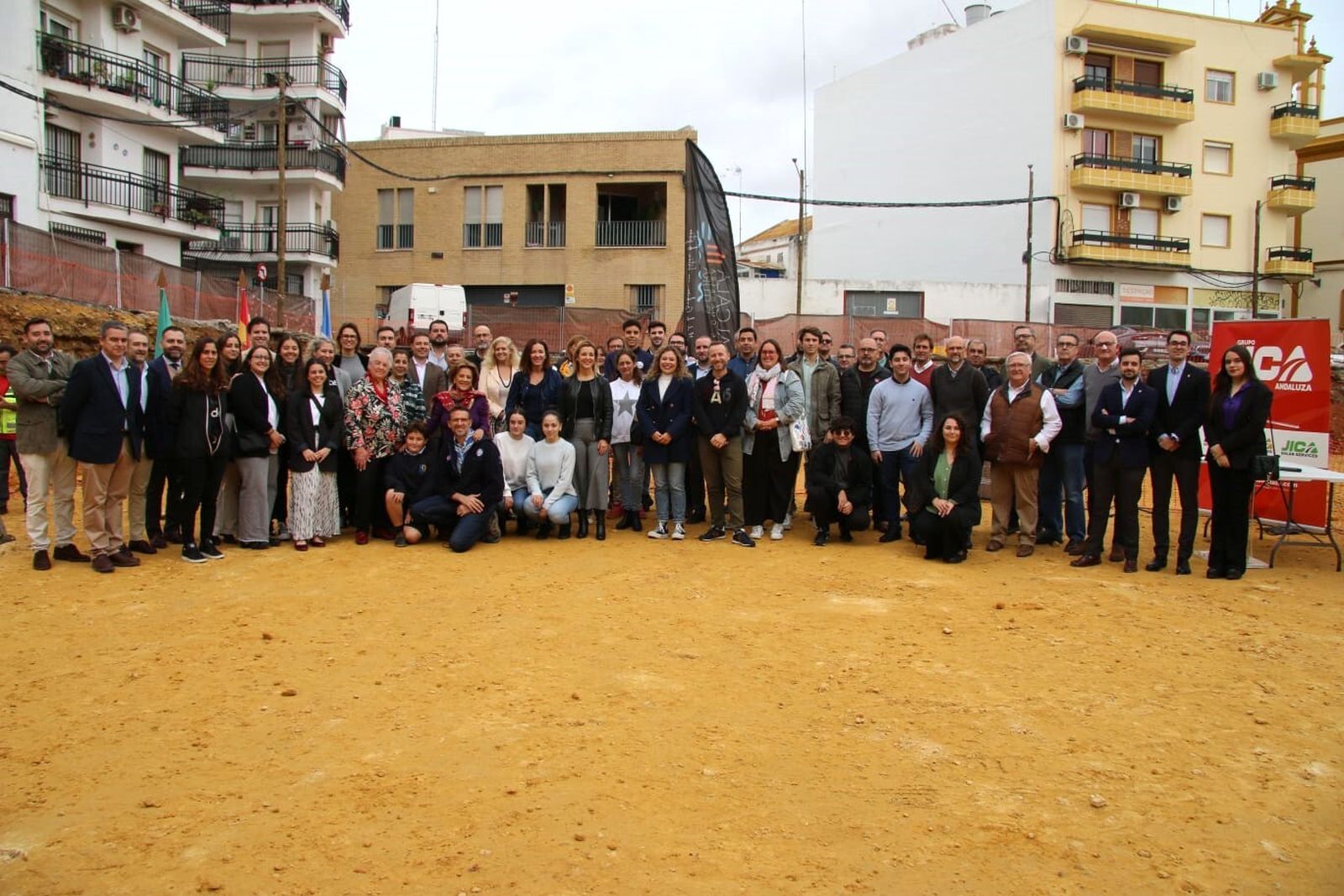 Colocación de la primera piedra de la nueva Casa de la Juventud de Alcalá de Guadaíra