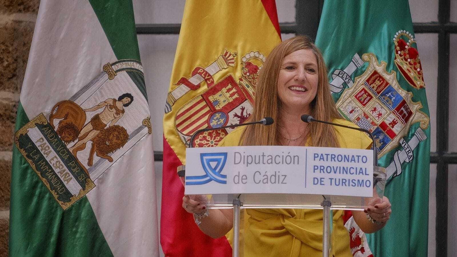 Irene García durante su intervención.