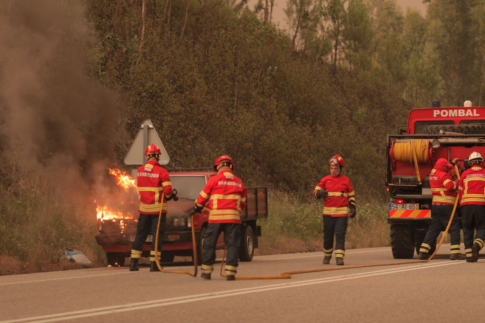 El incendio en Pedrógão Grande, en imágenes