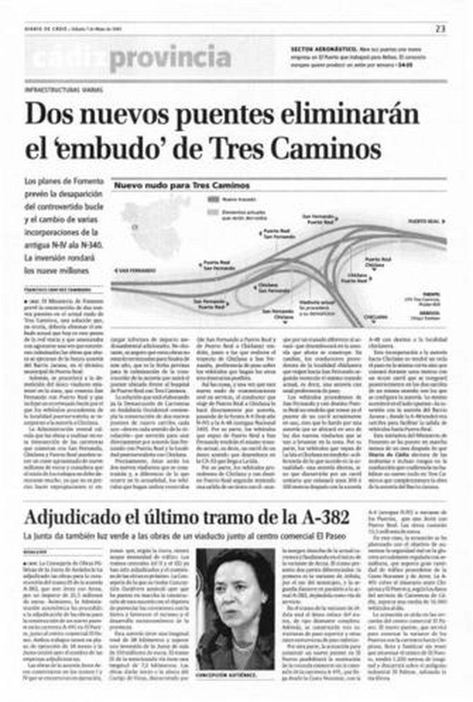 El 'embudo' de Tres Caminos seguirá inalterable al menos tres veranos más