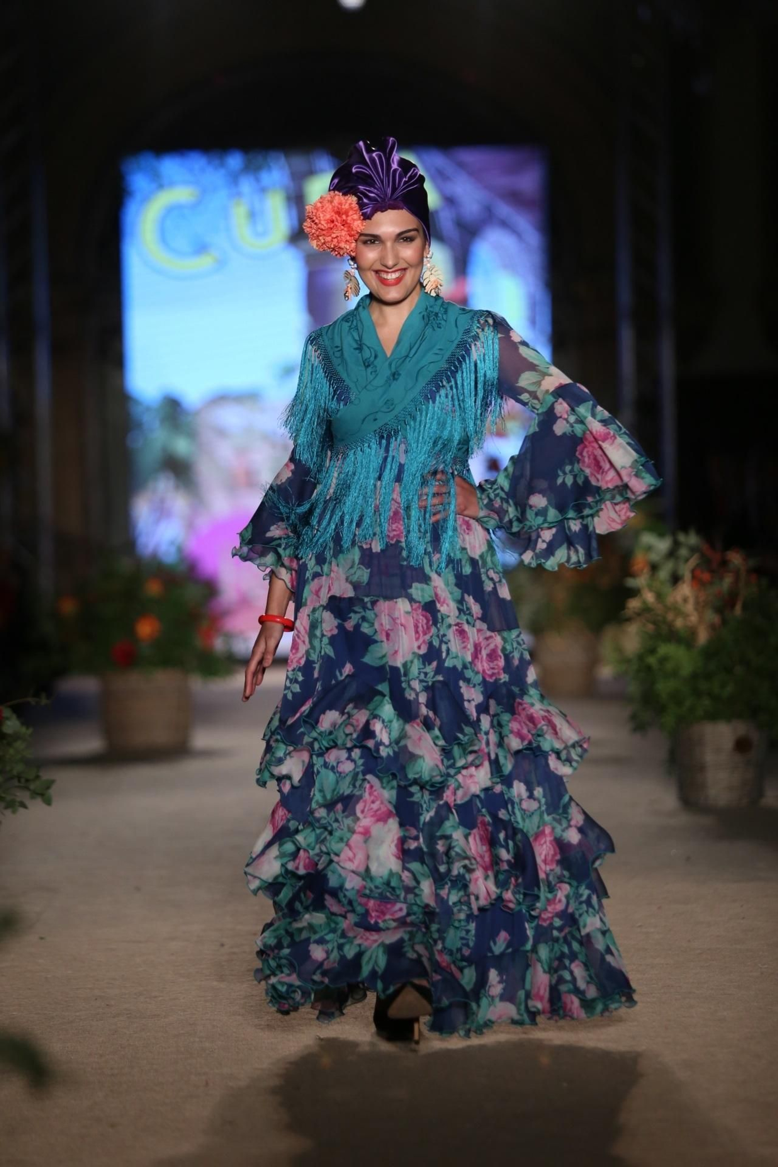Los trajes de flamenca de flores que han conquistado 2019