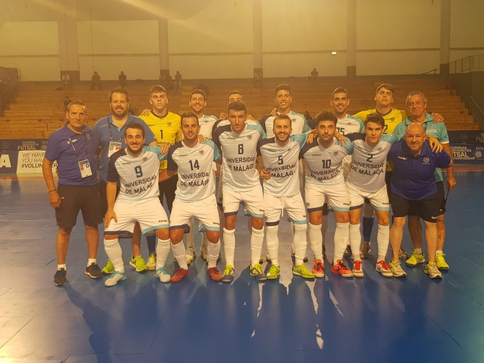 El UMA Antequera, durante el Europeo Universitario.