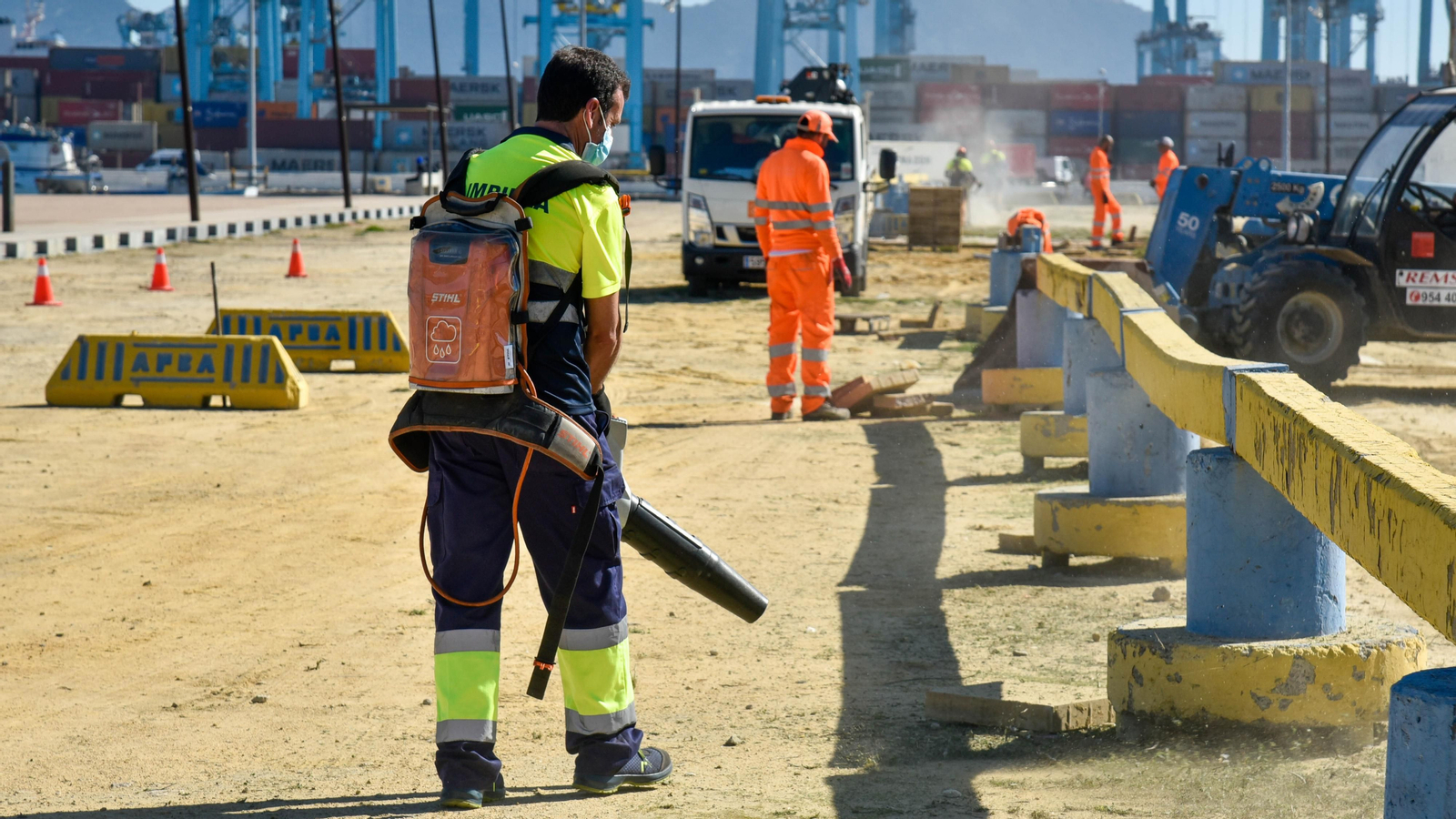 Preparativos para la visita de Juanma Moreno Presidente de la Junta de Andalucía
