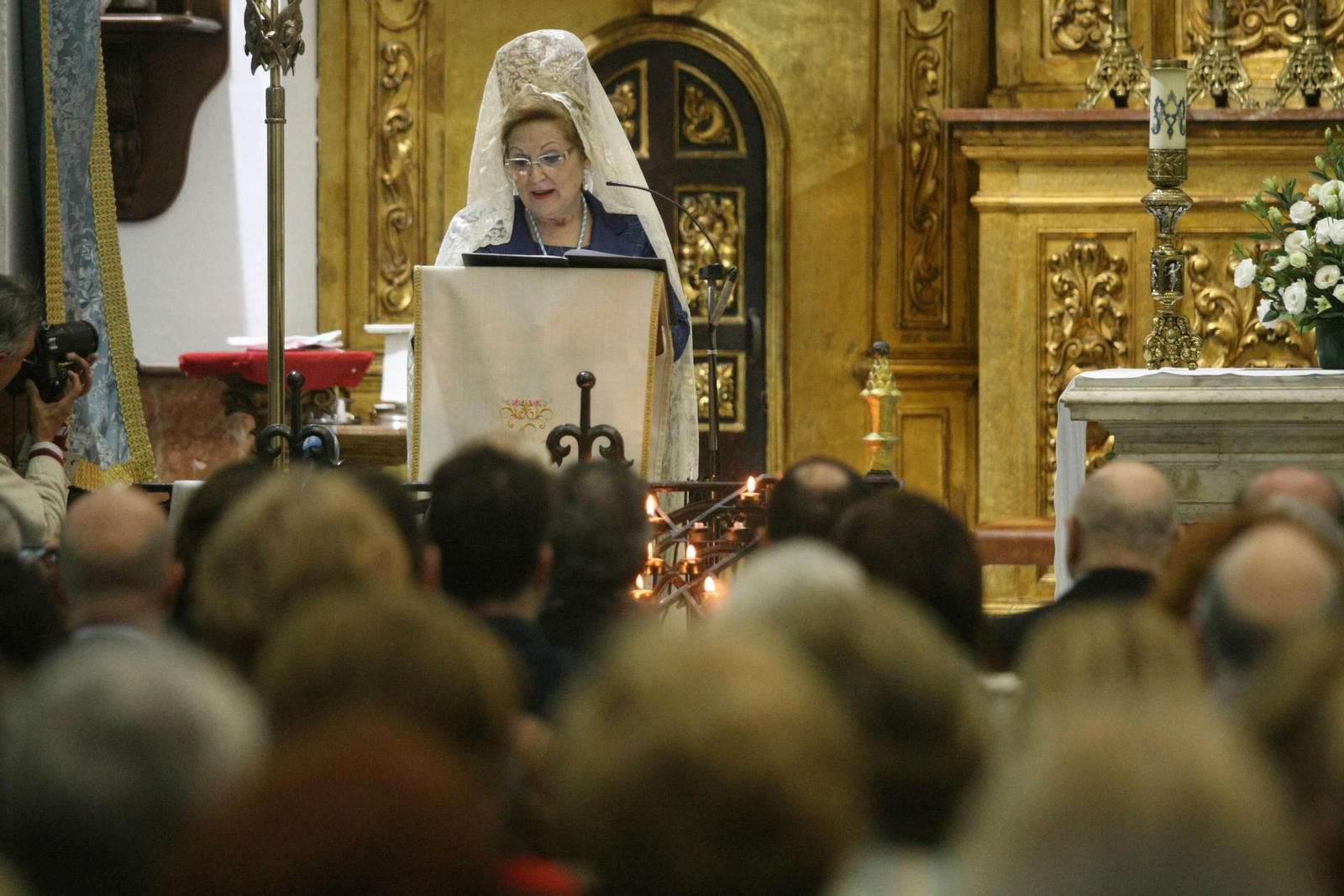 Dolores García, durante el pregón a la Inmaculada Concepción de 2014.