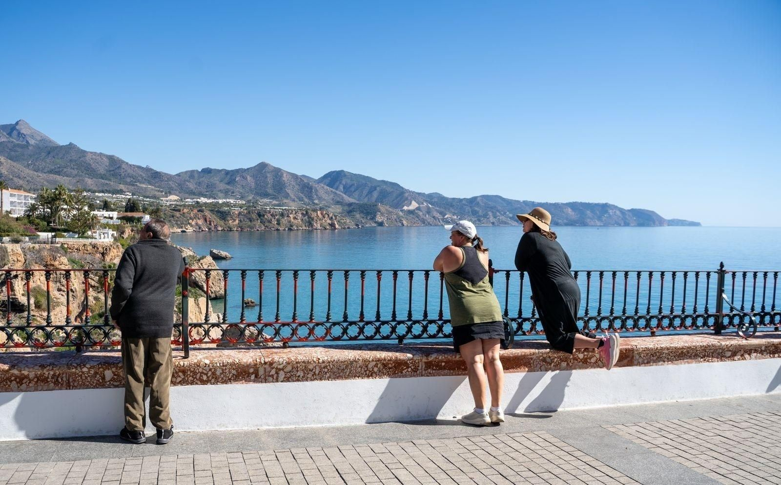 Una imagen del Balcón de Europa, en Nerja.