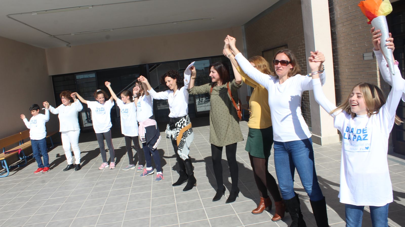 Unidos por la paz durante la gala.