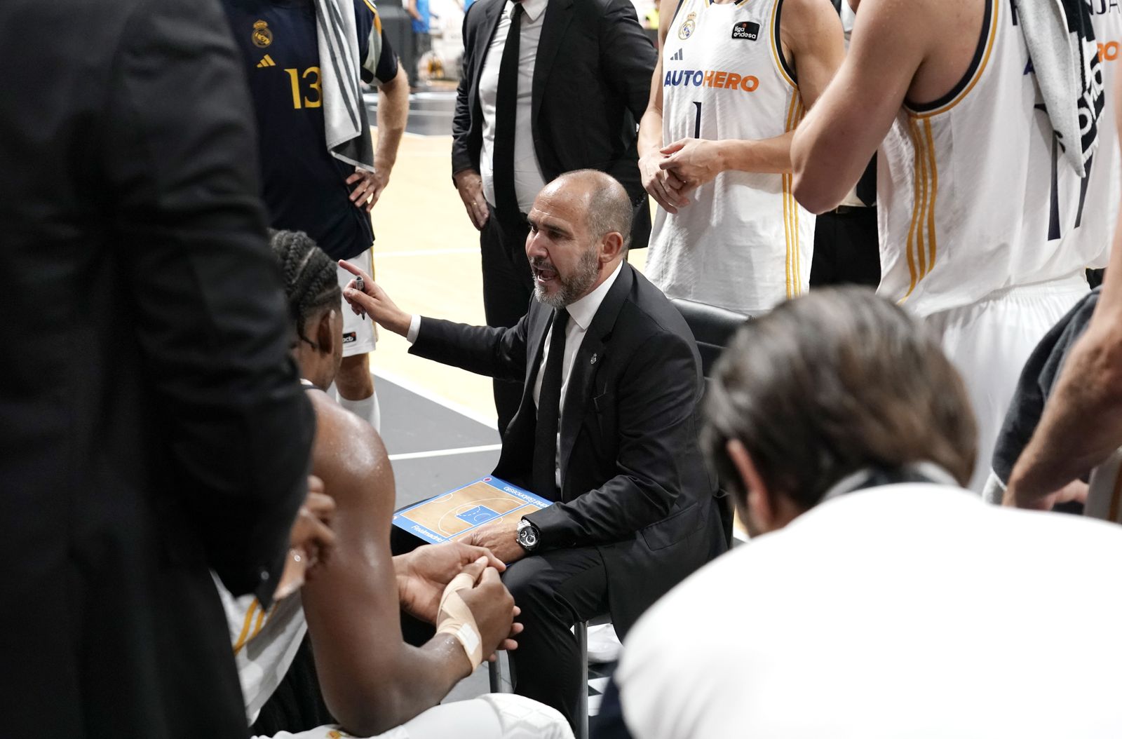 Chus Mateo, durante la final