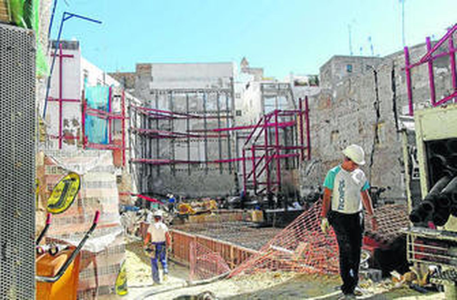 Trabajos en el solar de San Juan por parte de la Junta.