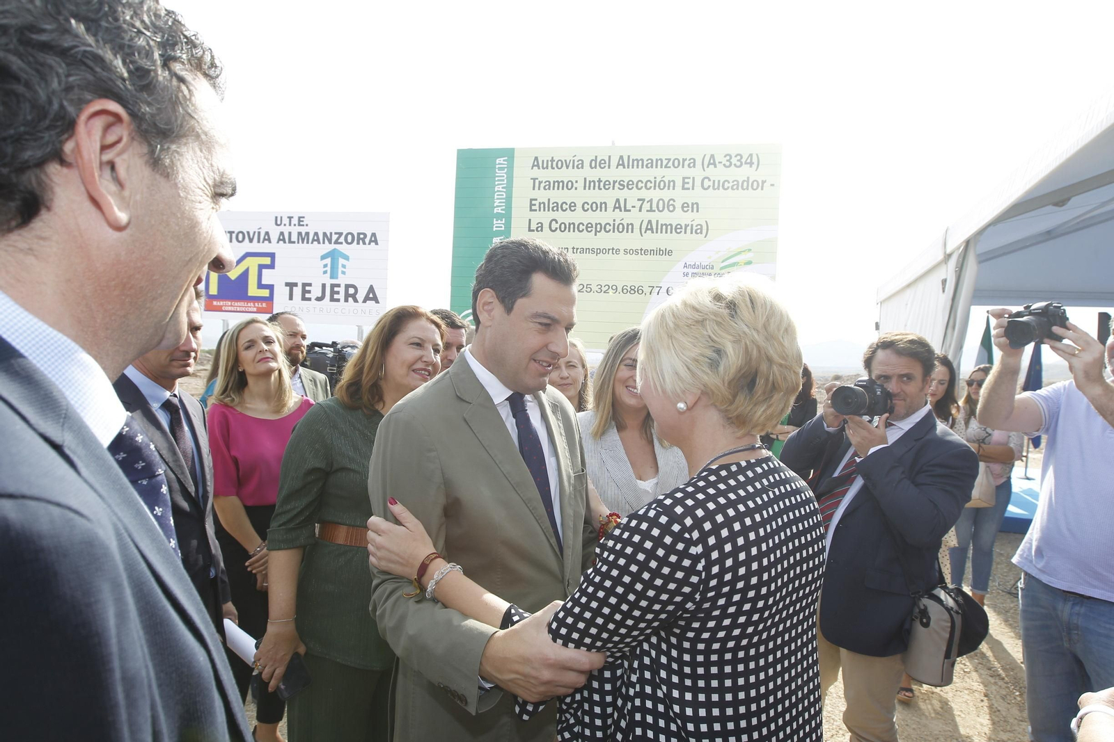 Fotogalería colocación primera piedra cuarto tramo Autovía del Almanzora