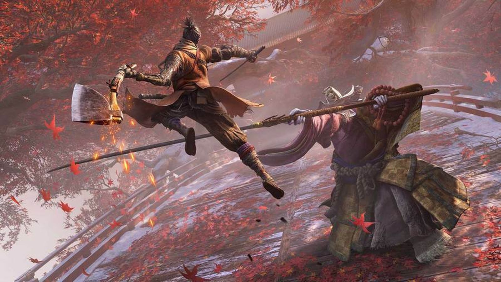 Una captura de un combate en 'Sekiro: Shadows Die Twice'.