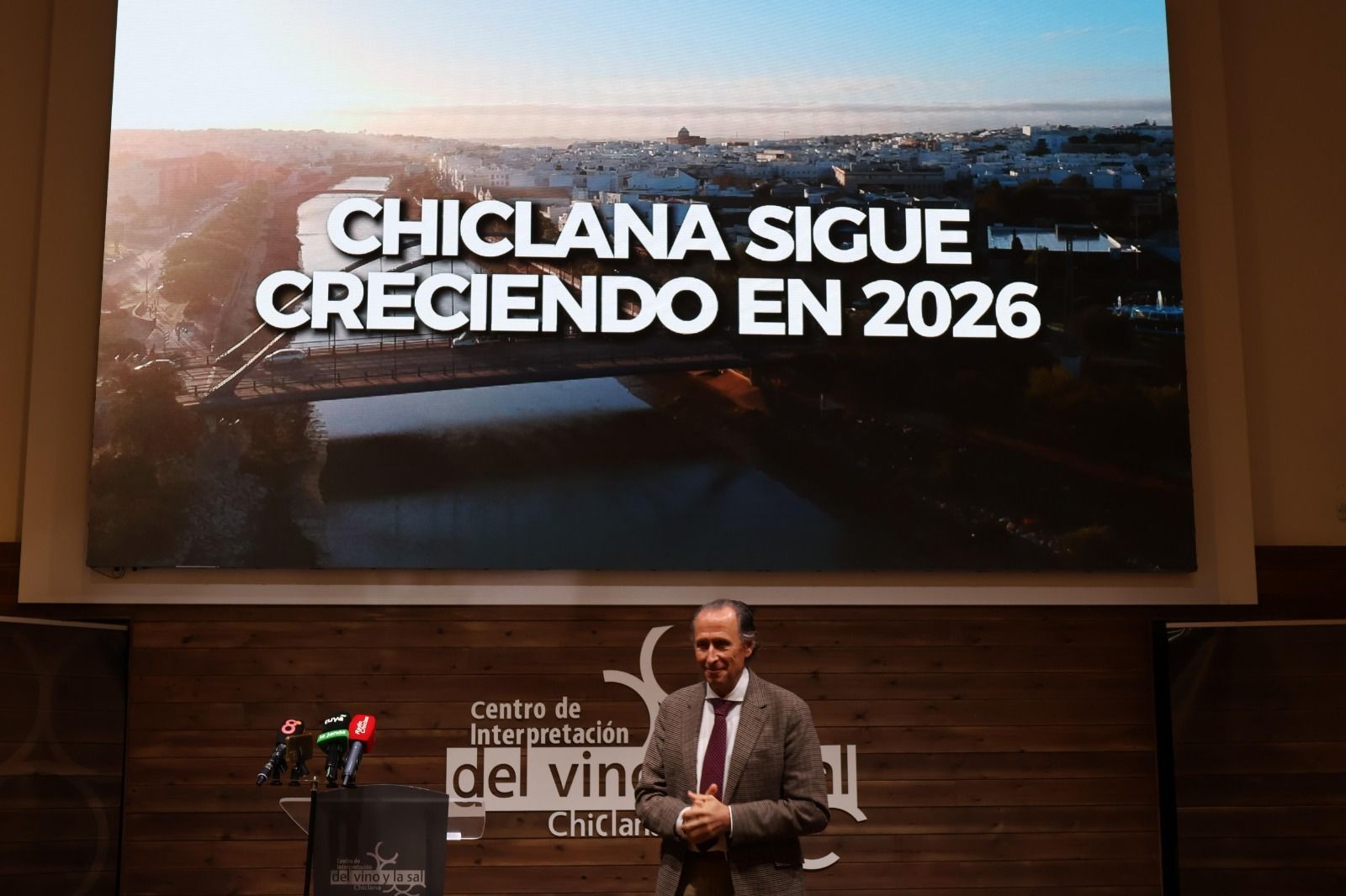 José María Román, durante la rueda de prensa.