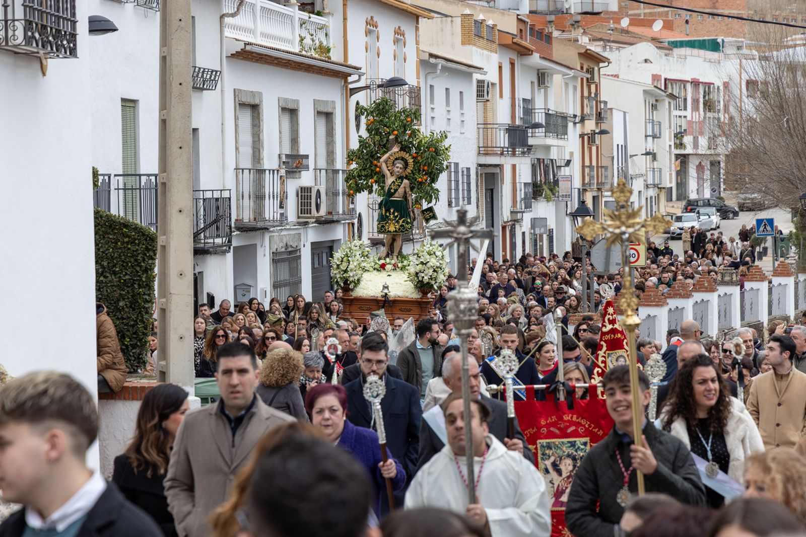 Solemne procesión de San Sebastián en La Guardia de Jaén