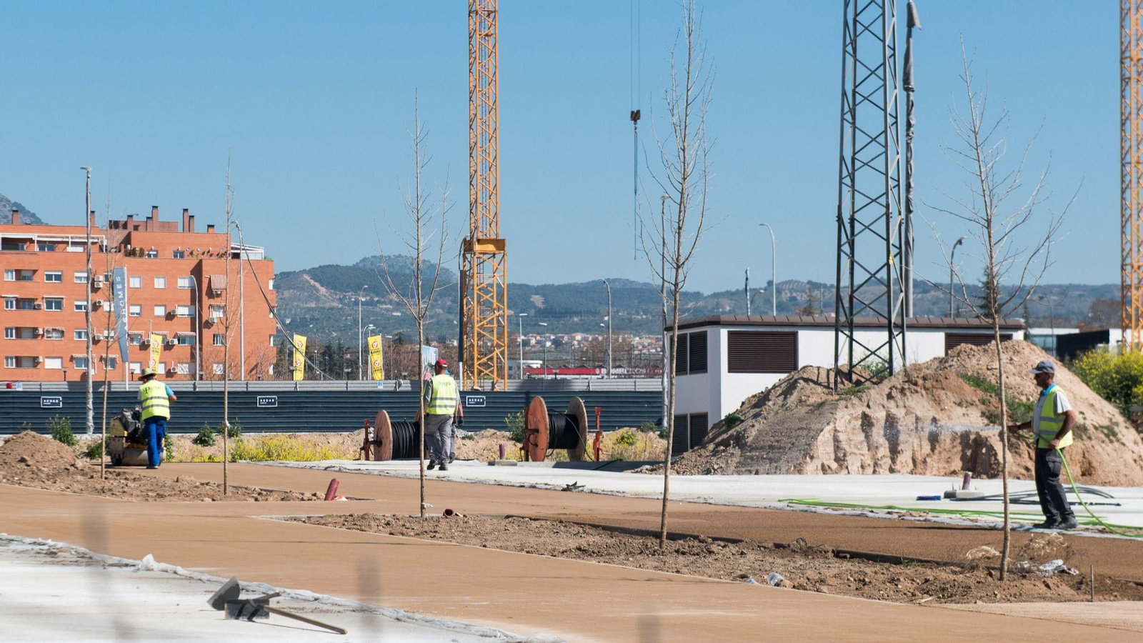 Imagen de archivo de los inicios de construcción de viviendas en Granada