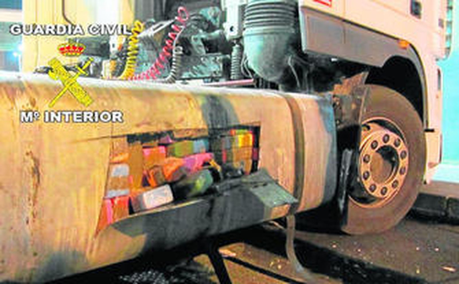 Imágen del camión incautado