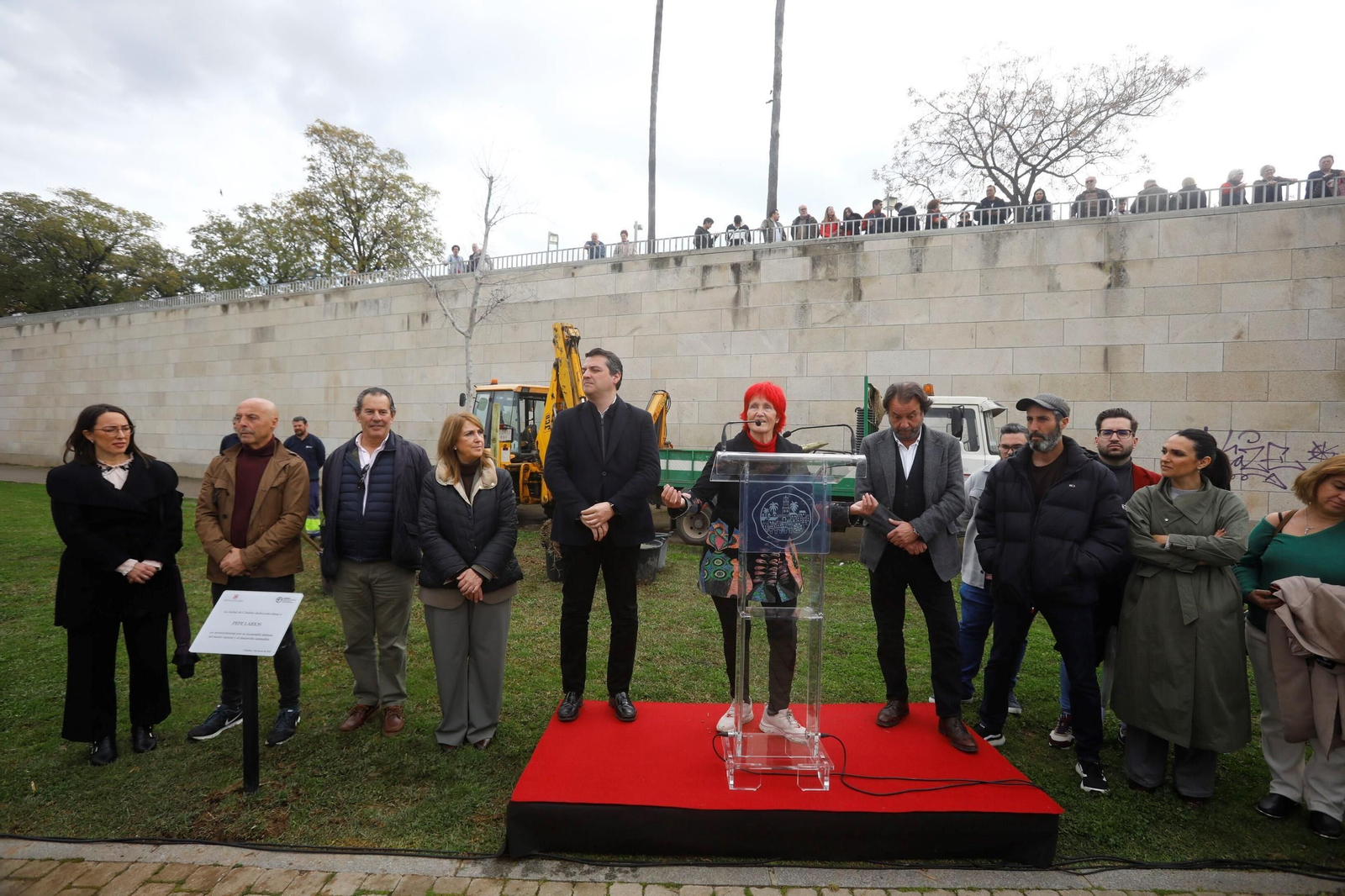 El árbol que siempre recordará a Pepe Larios en Córdoba, en imágenes