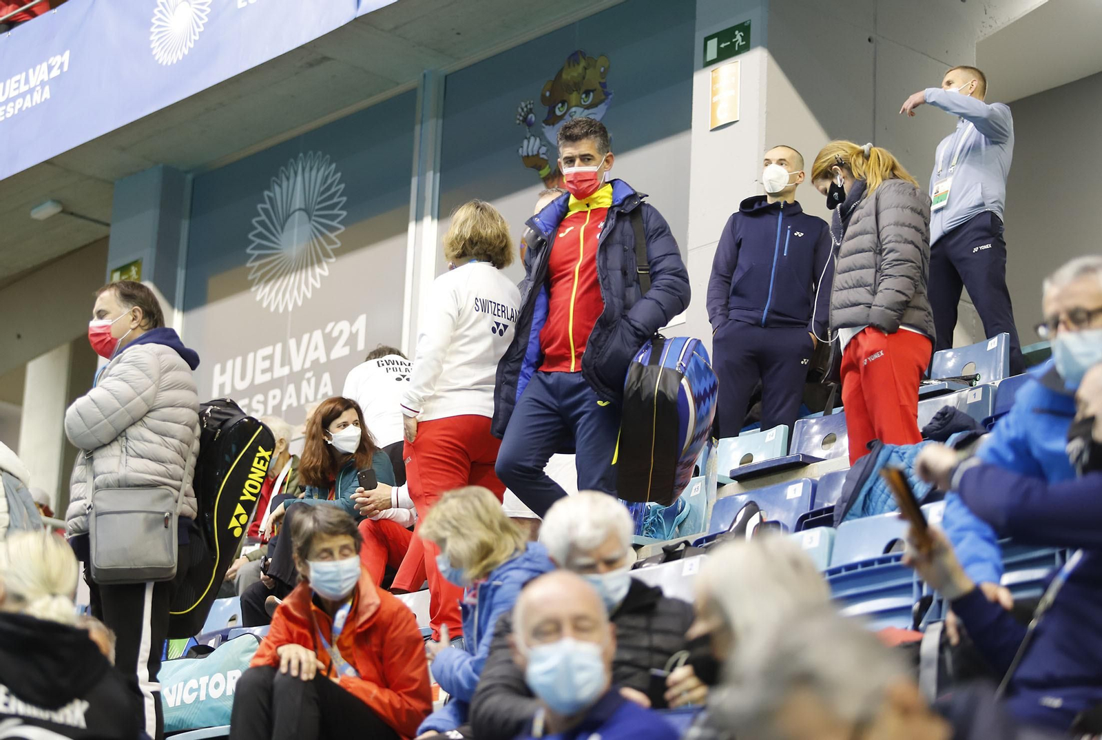 Imágenes del primer día de competición del Mundial senior de bádminton de Huelva 2021