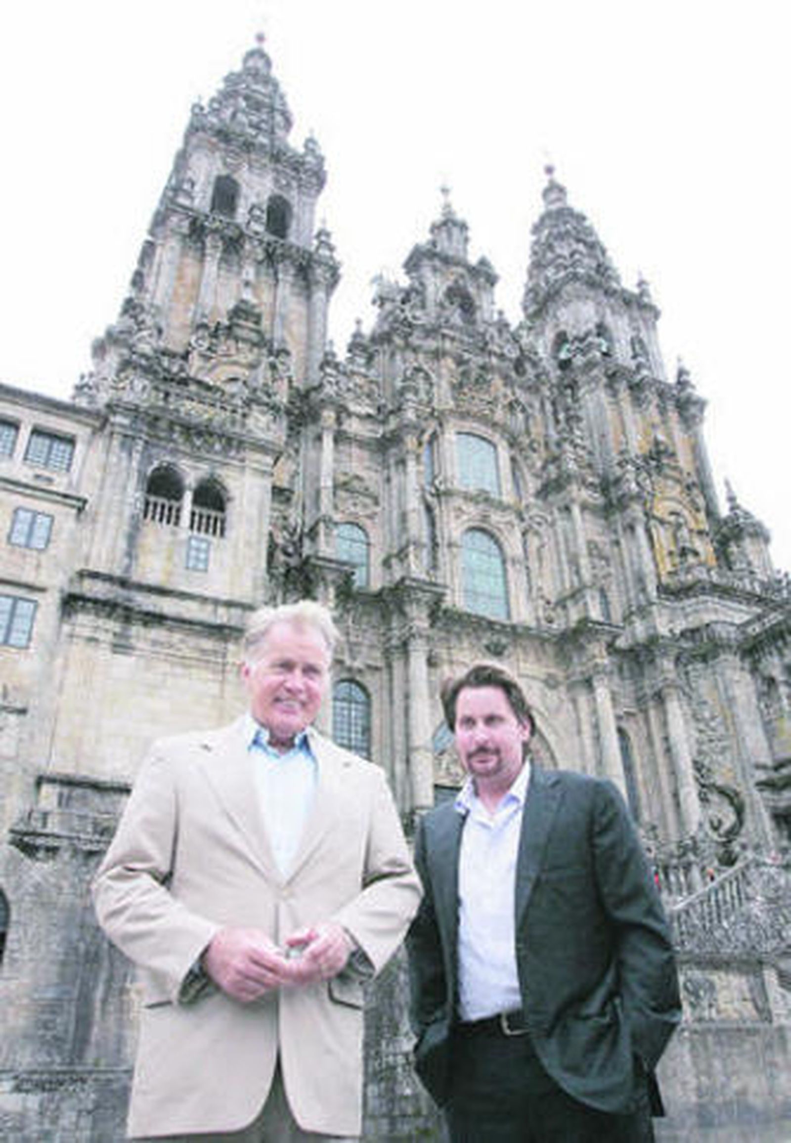 Martin Sheen visita Santiago como peregrino