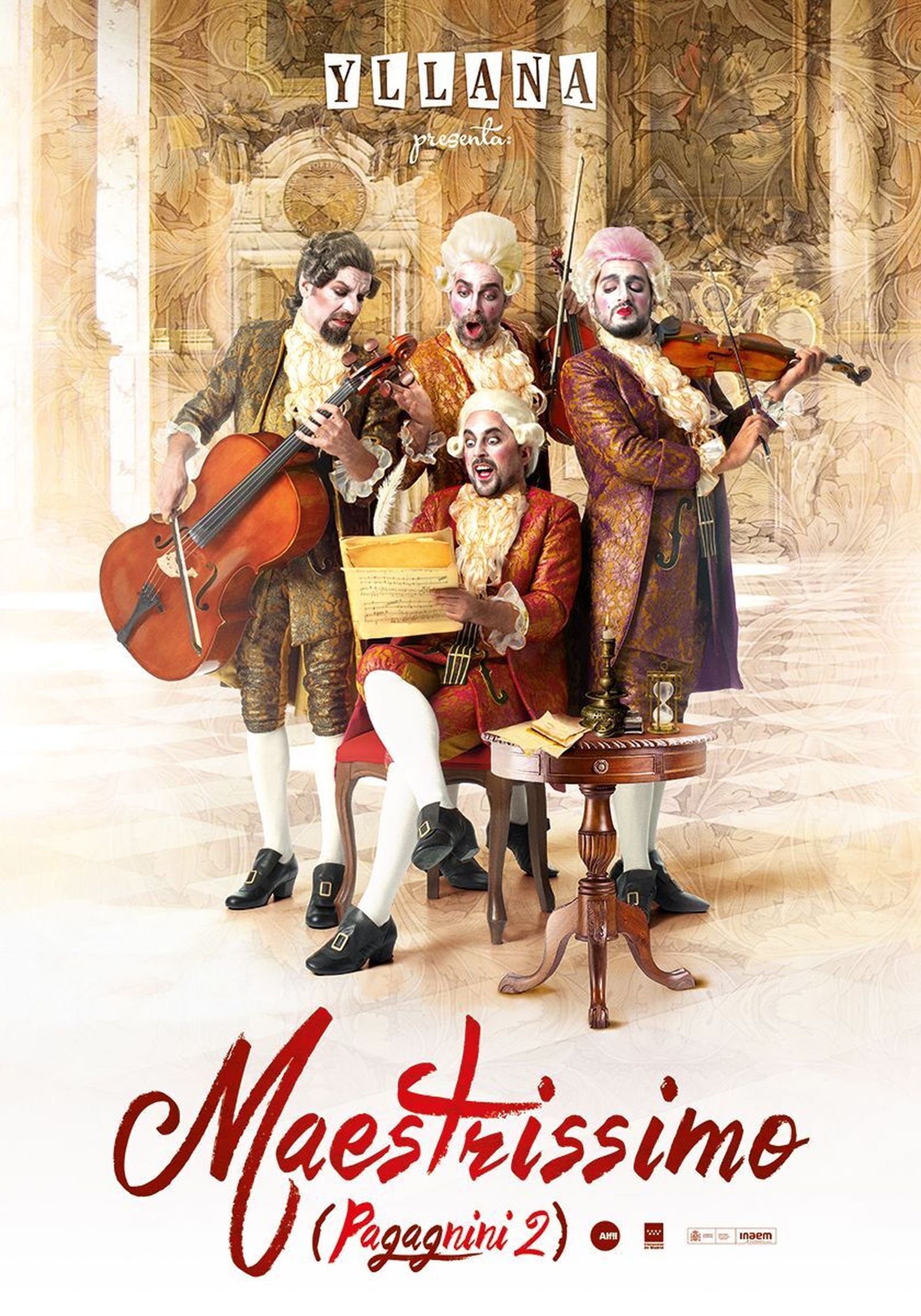 Cartel de promoción de la obra ‘Maestrissimo (Paginini 2)’ de teatro Yllana