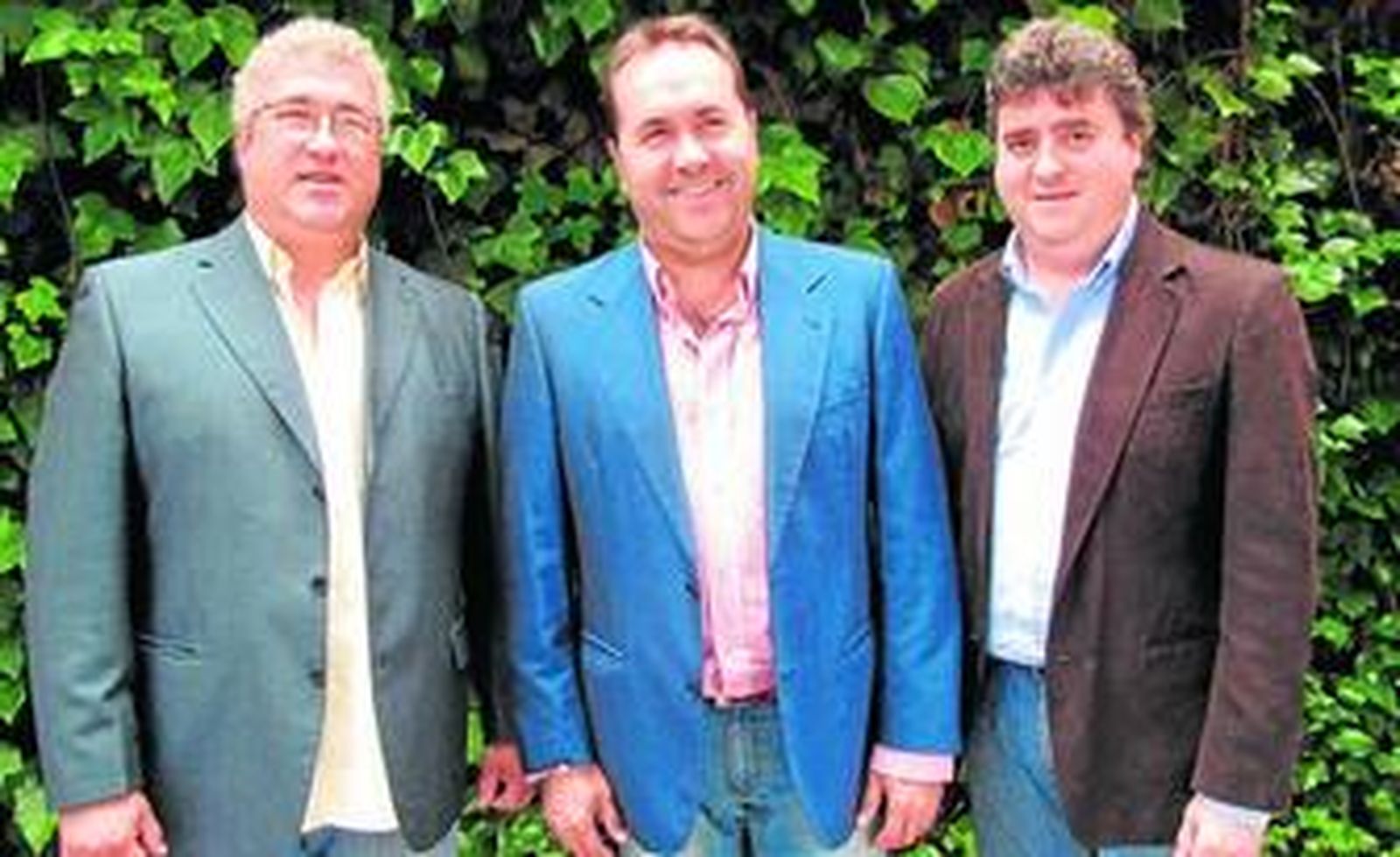 Los tres integrantes del grupo Onuba, el pasado mes de mayo.