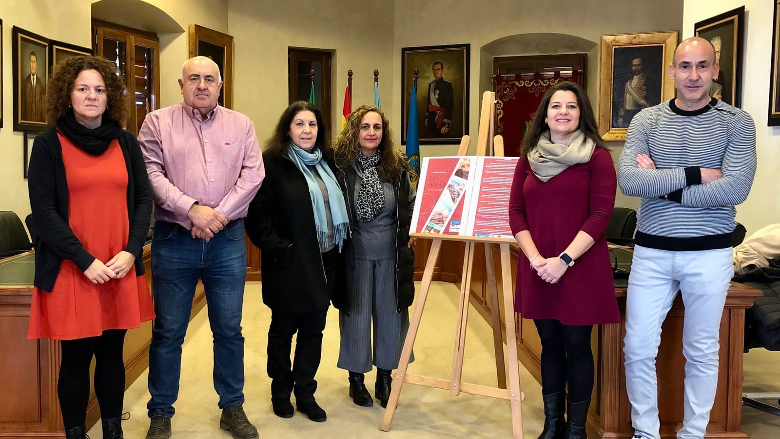 Presentación del cartel conmemorativo.