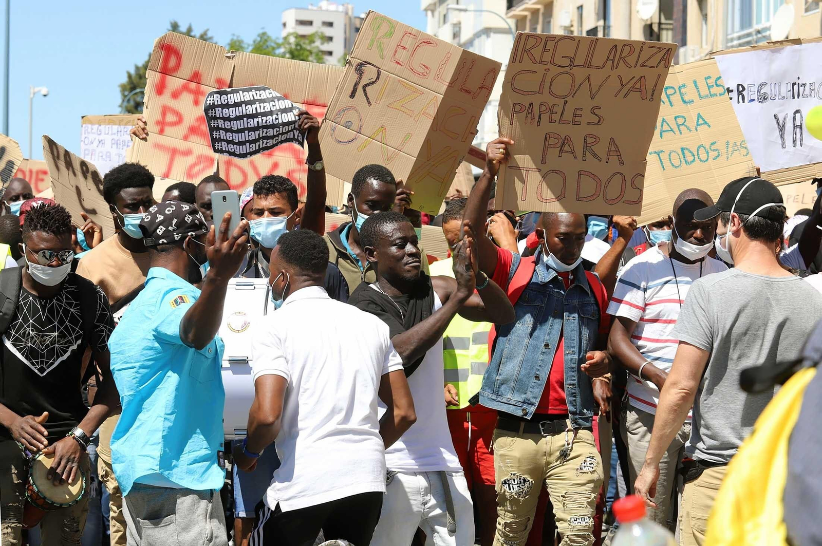 Imágenes de la manifestación por la regularización de inmigrantes