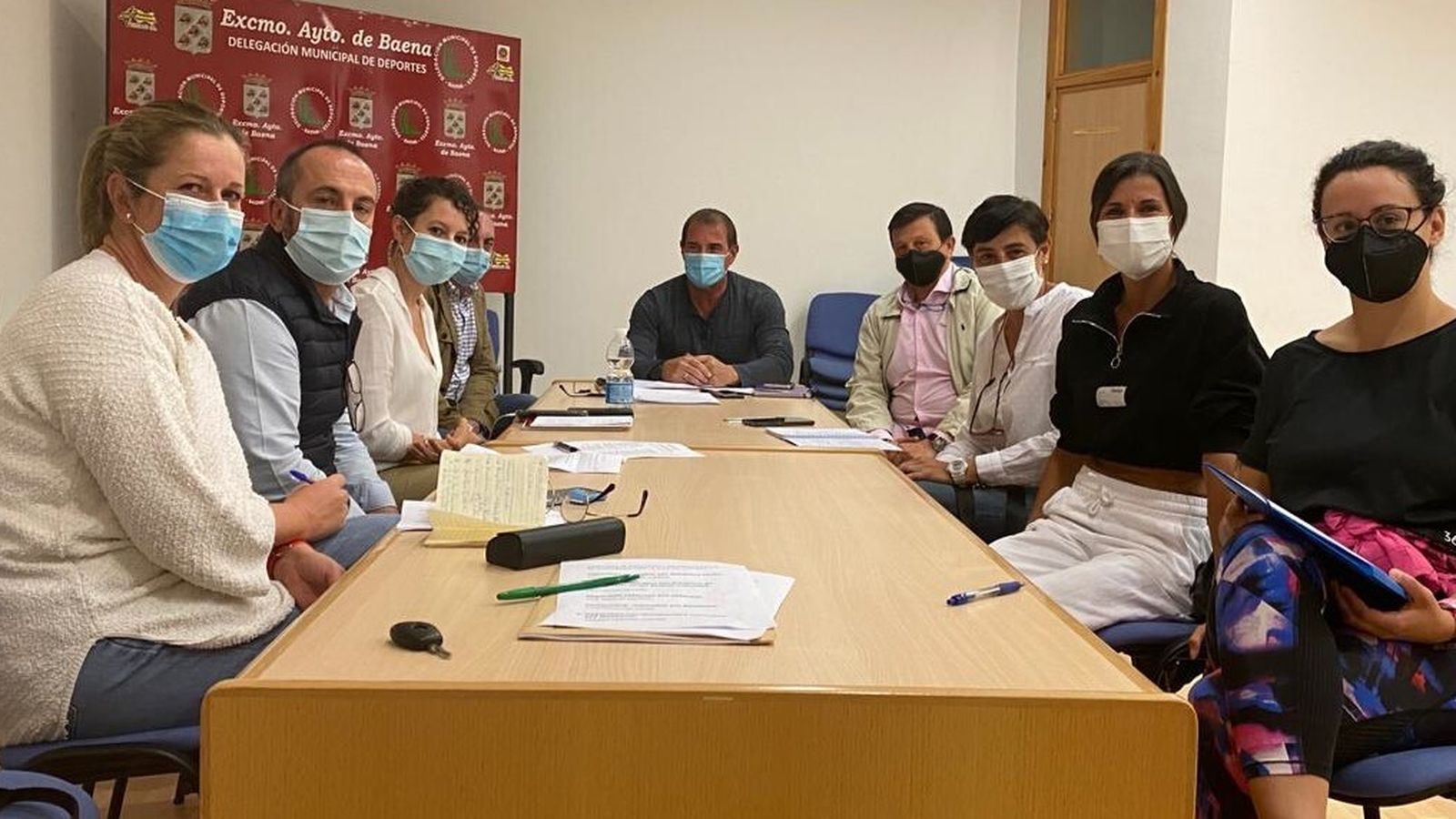 El comité organizador de la Gala del Deporte de Baena y Albendín 2021.