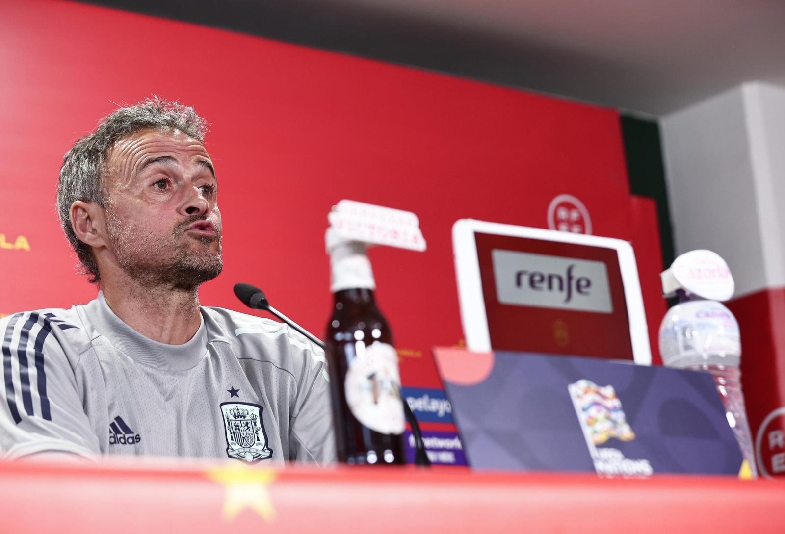 Las imágenes de la selección española en Sevilla