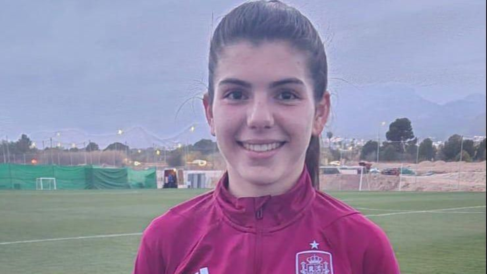 Daniela Sáenz con la Selección Española.