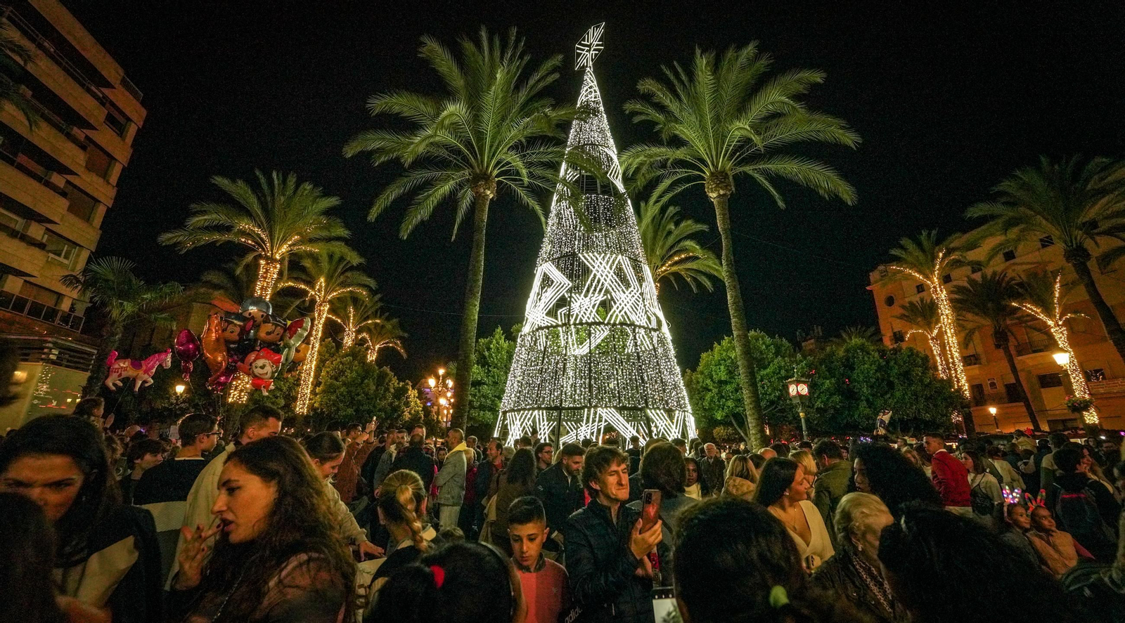 Imágenes del encendido Navideño en Jerez