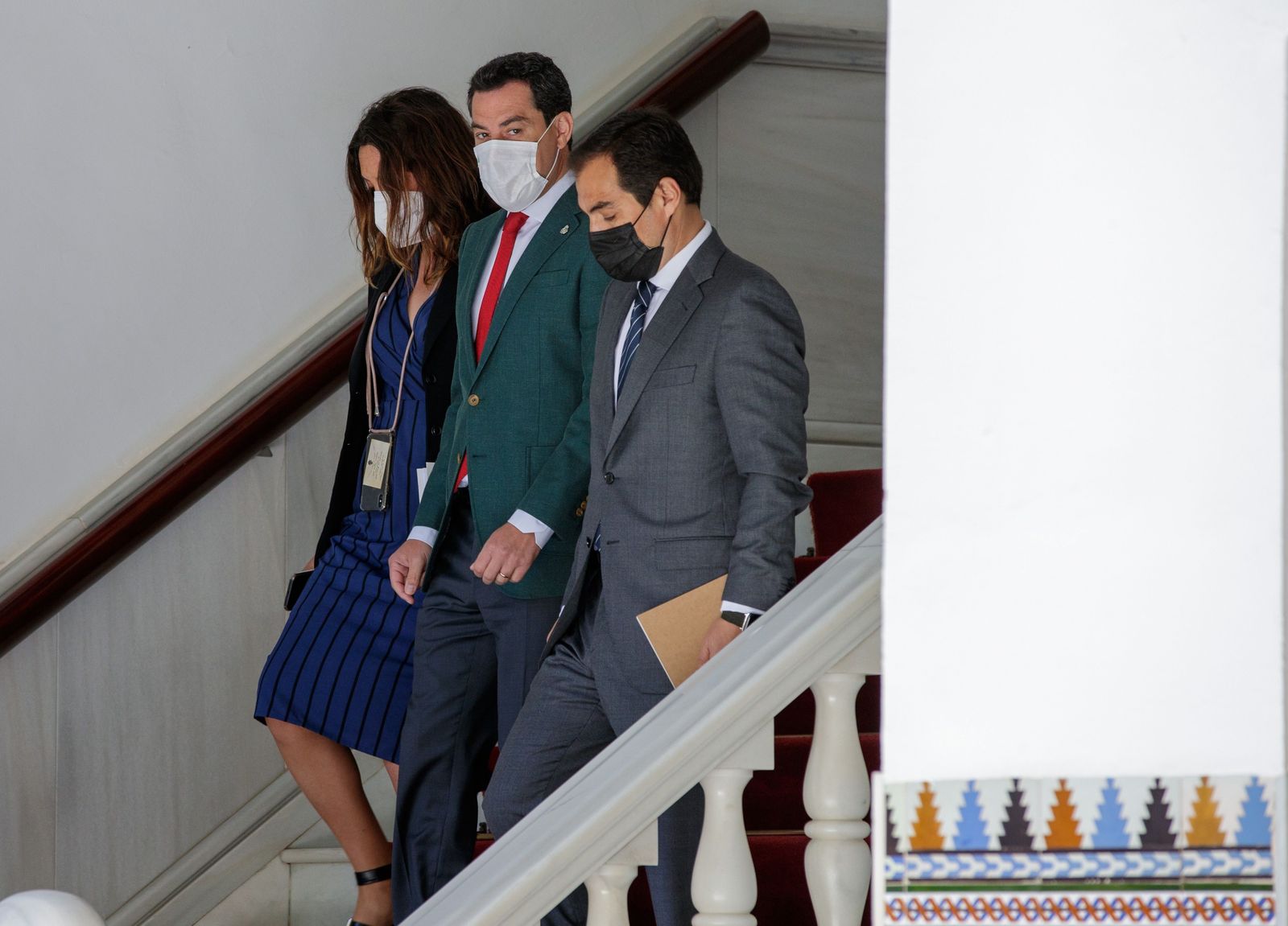 Juanma Moreno, este jueves en el Parlamento andaluz.