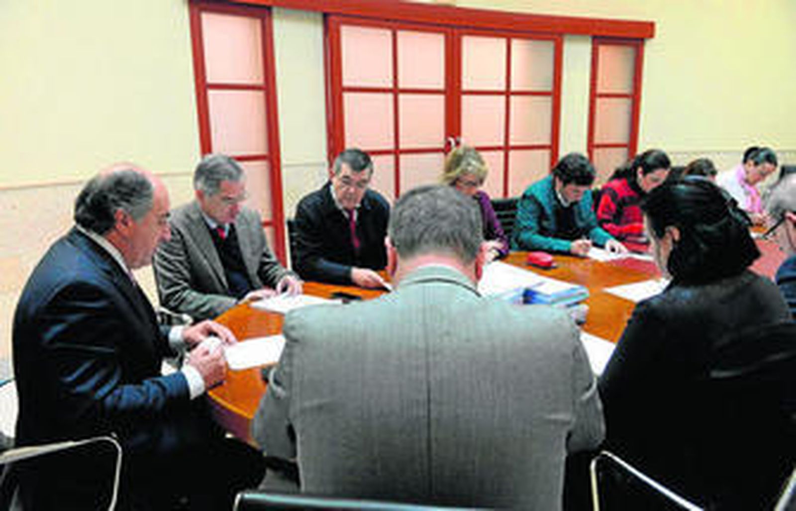 Imagen de la junta de gobierno local celebrada ayer.