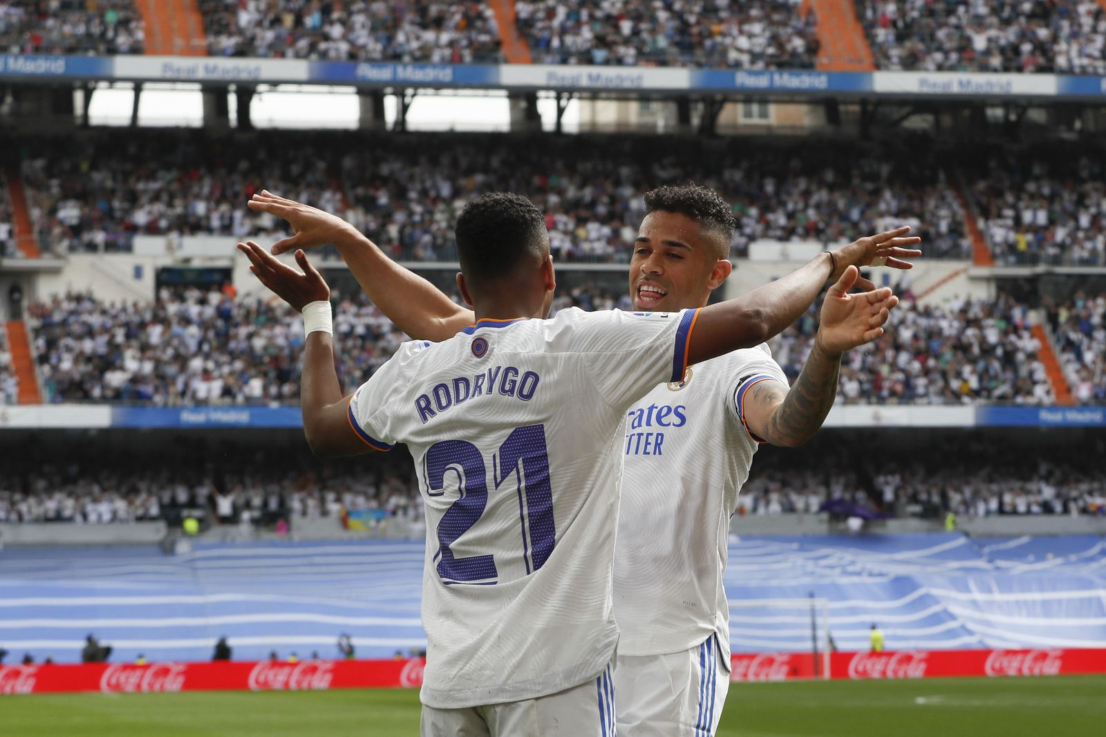 Victoria del Real Madrid y celebración del título de Liga