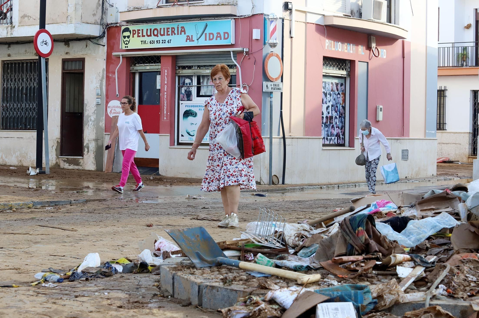 Imágenes de los destrozos provocados por el temporal en Lepe