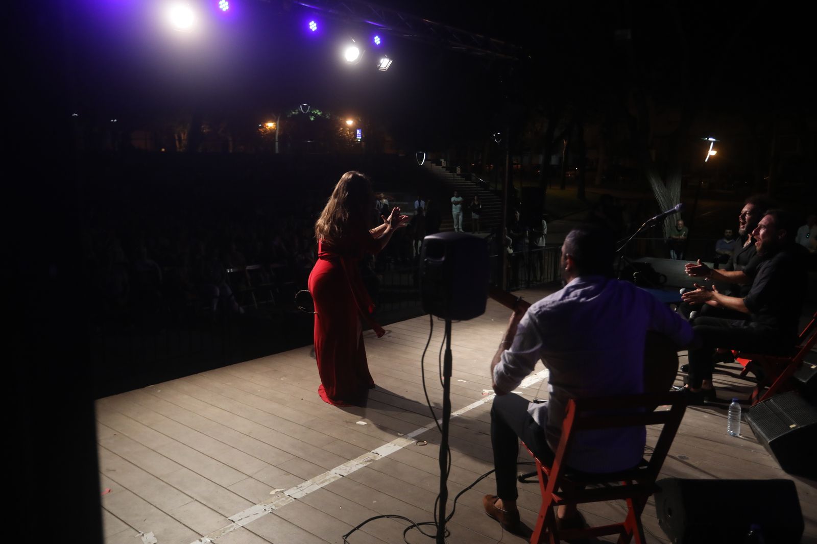 La noche flamenca en el Parque de San Fernando, en imágenes