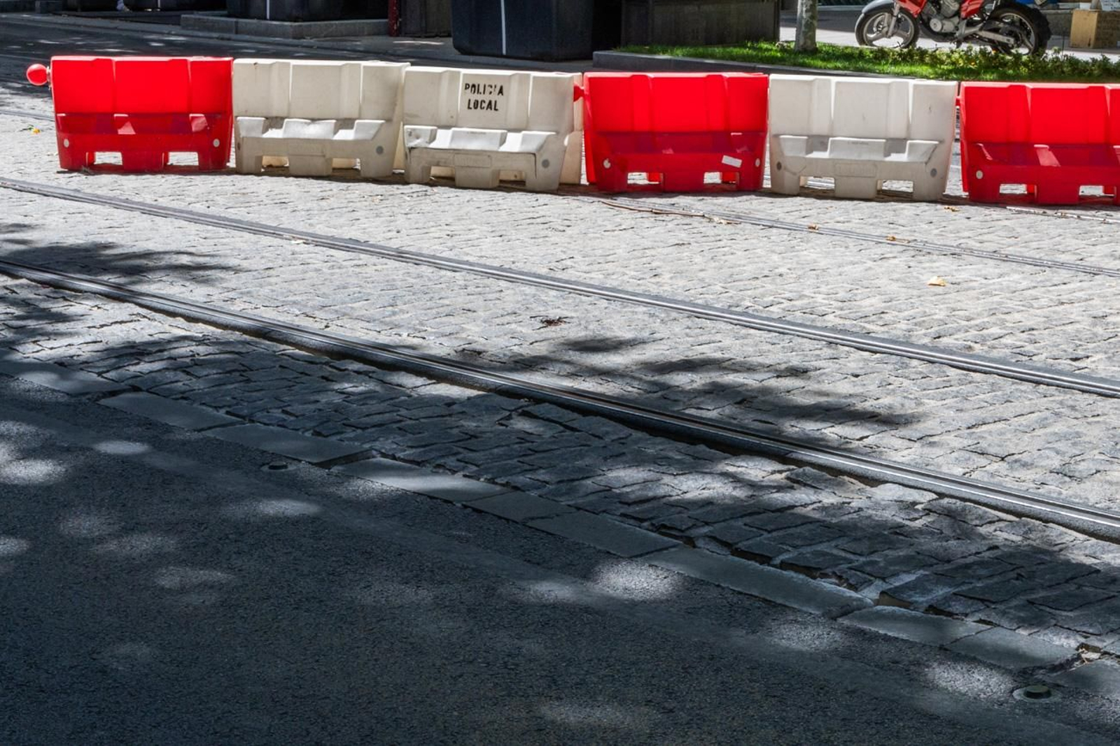 Así se encuentra el trazado del tranvía de Jaén